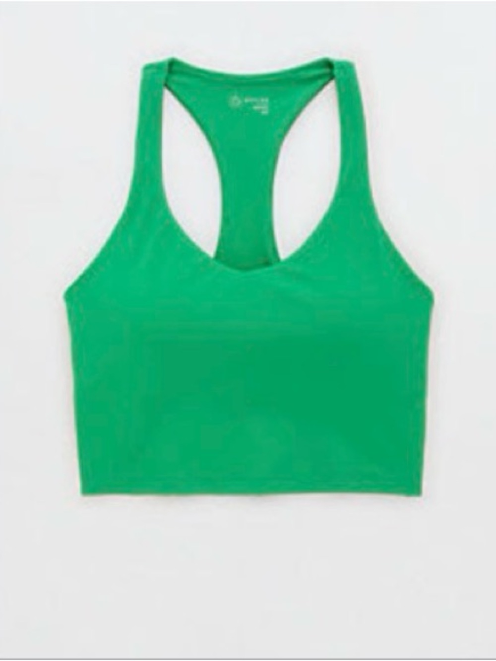 aerie Green Racerback Crop tank